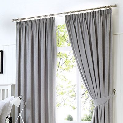Fusion Polštář, zatemnění/tepelně izolované, stříbro, Curtains: 90" šířka x 54" Drop (229 x 137 cm) Fusion Polštář, zatemnění/tepelně izolované, stříbro, Curtains: 90" šířka x 54" Drop (229 x 137 cm)