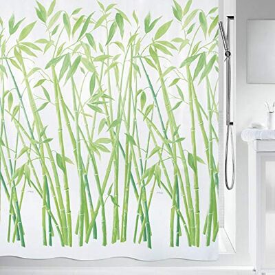 Spirella Anti-Schimmel sprchový závěs 10.42057 antibakteriální, lze prát, vodotěsný, s 12 závěsnými kroužky polyester, "Bambus" 180 x 200 cm Spirella Anti-Schimmel sprchový závěs 10.42057 antibakteriální, lze prát, vodotěsný, s 12 závěsnými kroužky polyester, "Bambus" 180 x 200 cm