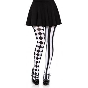 Leg Avenue 7720 Harlequin Pantyhose, jednotná velikost (EUR 36–40), černo-bílé Leg Avenue 7720 Harlequin Pantyhose, jednotná velikost (EUR 36–40), černo-bílé