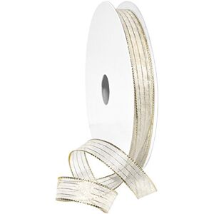Morex Harmony stuha, metalická, 1,6 cm x 45,7 m, bílá/zlatá, zboží 1401. 03/50-634, 5/8 palců x 45,7 m Morex Harmony stuha, metalická, 1,6 cm x 45,7 m, bílá/zlatá, zboží 1401. 03/50-634, 5/8 palců x 45,7 m