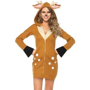 Leg Avenue 85587 Cozy Fawn, dámský karneval kostým masopust, M, hnědá/khaki Leg Avenue 85587 Cozy Fawn, dámský karneval kostým masopust, M, hnědá/khaki