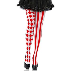 Leg Avenue 7720 Harlequin kalhoty, jednotná velikost (EUR 36-40), bílá/červená Leg Avenue 7720 Harlequin kalhoty, jednotná velikost (EUR 36-40), bílá/červená