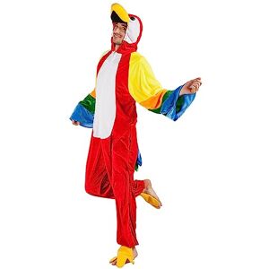 Boland kostým pro dospělé papoušek, kombinéza s kapucí z plyše, zip vpředu, zvířátko ze zoo, pták, karneval, masopust, tematická party, vícebarevné Boland kostým pro dospělé papoušek, kombinéza s kapucí z plyše, zip vpředu, zvířátko ze zoo, pták, karneval, masopust, tematická party, vícebarevné
