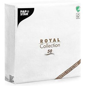 Papstar , 50 ubrousků "ROYAL Collection" složené 1/4 48 cm x 48 cm bílé, #11577 Papstar , 50 ubrousků "ROYAL Collection" složené 1/4 48 cm x 48 cm bílé, #11577