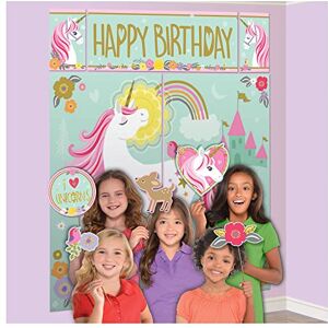 Amscan Magical Unicorn Wall Decoration with Photo Props (17 pc) Amscan Magical Unicorn Wall Decoration with Photo Props (17 pc)
