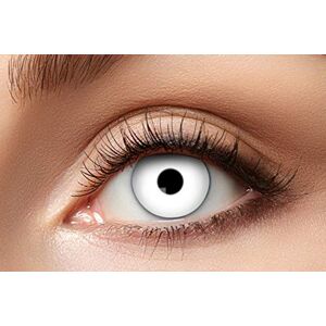 Zoelibat Eyecatcher 84063141-596 barevné kontaktní čočky, 1 pár, na 12 měsíců, bílé, Halloween, karneval, masopust Zoelibat Eyecatcher 84063141-596 barevné kontaktní čočky, 1 pár, na 12 měsíců, bílé, Halloween, karneval, masopust