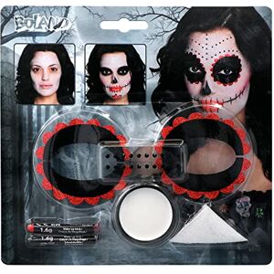Boland 45088 Sada líčidel Day of the Dead, vícedílná make-up sada na karneval nebo Halloween, líčidla na masopustní kostýmy Boland 45088 Sada líčidel Day of the Dead, vícedílná make-up sada na karneval nebo Halloween, líčidla na masopustní kostýmy