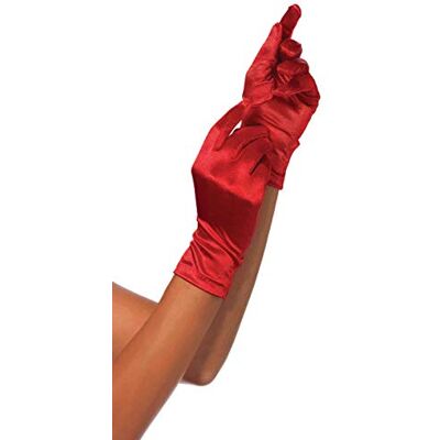 Leg Avenue Dámské saténové rukavice Wrist Length pro zvláštní příležitosti Lifestyle jednotná velikost červená Leg Avenue Dámské saténové rukavice Wrist Length pro zvláštní příležitosti Lifestyle jednotná velikost červená