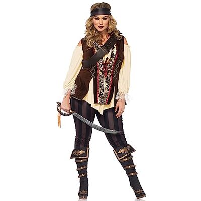 Leg Avenue Dámský pirátský kostým kapitán Blackheart nadměrná velikost XL-XXL Leg Avenue Dámský pirátský kostým kapitán Blackheart nadměrná velikost XL-XXL
