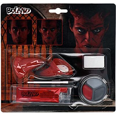 Boland 45082 – Sada líčidel Ďábel, vícedílná make-up sada na karneval nebo Halloween, líčidla pro masopustní kostýmy Boland 45082 – Sada líčidel Ďábel, vícedílná make-up sada na karneval nebo Halloween, líčidla pro masopustní kostýmy
