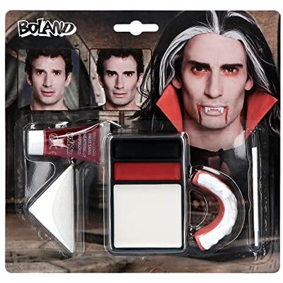 Boland 45086 sada líčidel upír, vícedílná make-up sada na karneval nebo Halloween, líčidla na masopustní kostýmy Boland 45086 sada líčidel upír, vícedílná make-up sada na karneval nebo Halloween, líčidla na masopustní kostýmy