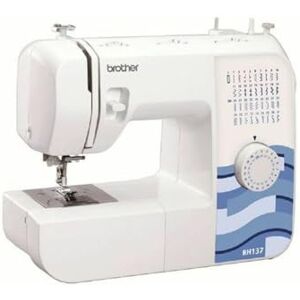 Brother RH137 šicí stroj (37 stehů) univerzální pomůcka pro domácí dekorace a hobby, bílá/modrá Brother RH137 šicí stroj (37 stehů) univerzální pomůcka pro domácí dekorace a hobby, bílá/modrá