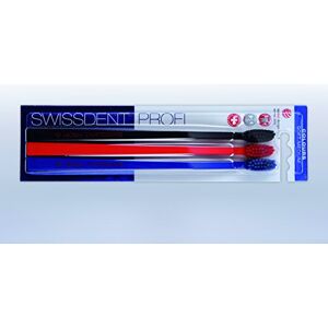 SWISSDENT Profesionální zubní kartáček Gentle, trio, bílý, šedý, černý, pomáhá speciálně pro citlivé zuby, s extra měkkými štětinami v patentovaném tvaru lžíce, proti zubnímu plaku, kazu a paradentóze SWISSDENT Profesionální zubní kartáček Gentle, trio, bílý, šedý, černý, pomáhá speciálně pro citlivé zuby, s extra měkkými štětinami v patentovaném tvaru lžíce, proti zubnímu plaku, kazu a paradentóze