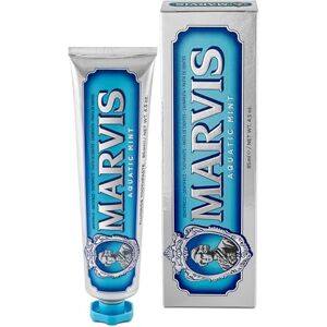 Marvis Zubní pasta s chladným nádechem máty, s fluoridem, máta Aquatic 85 ml Marvis Zubní pasta s chladným nádechem máty, s fluoridem, máta Aquatic 85 ml