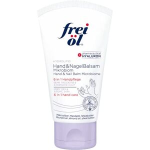 frei öl Hydrolipid balzám na ruce a nehty Mikrobiom, účinek 6 v 1, péče pro extrémně suché a citlivé ruce, s farmaceutickou hyaluronovou, krém na ruce, veganský, 75 ml frei öl Hydrolipid balzám na ruce a nehty Mikrobiom, účinek 6 v 1, péče pro extrémně suché a citlivé ruce, s farmaceutickou hyaluronovou, krém na ruce, veganský, 75 ml