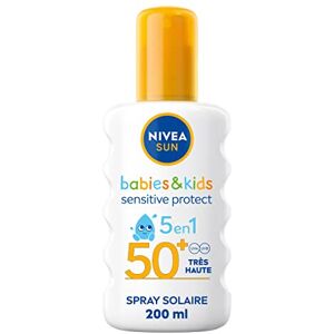 NIVEA Ochranný sprej Sun Kids Sensitive Protect/Play FPS 50+, 200 ml NIVEA Ochranný sprej Sun Kids Sensitive Protect/Play FPS 50+, 200 ml