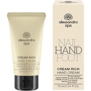 Alessandro Spa Cream Rich – bohatý anti-aging krém na ruce, pro suché a namáhané ruce, 75 ml Alessandro Spa Cream Rich – bohatý anti-aging krém na ruce, pro suché a namáhané ruce, 75 ml