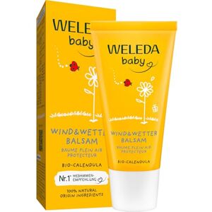 Weleda Bio Baby Calendula Wind & WetterBalsam přírodní kosmetika Krém na obličej a krém na ruce s mandlovým olejem a sezamovým olejem pro ochranu citlivé a suché pokožky miminek před drsným počasím Weleda Bio Baby Calendula Wind & WetterBalsam přírodní kosmetika Krém na obličej a krém na ruce s mandlovým olejem a sezamovým olejem pro ochranu citlivé a suché pokožky miminek před drsným počasím