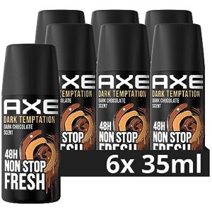 Axe Tělový sprej Dark Temptation Deo bez hliníku bojuje proti bakteriím způsobujícím zápach a nepříjemné pachy 6x 35 ml Axe Tělový sprej Dark Temptation Deo bez hliníku bojuje proti bakteriím způsobujícím zápach a nepříjemné pachy 6x 35 ml