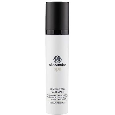 Alessandro Spa 10minutová maska Hydra Hand Mask – maska na ruce s kyselinou hyaluronovou, 50 ml Alessandro Spa 10minutová maska Hydra Hand Mask – maska na ruce s kyselinou hyaluronovou, 50 ml