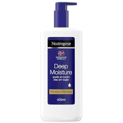 Neutrogena Aceite en loción hidratación profunda fórmula Noruega, piel seca, 400 ml Neutrogena Aceite en loción hidratación profunda fórmula Noruega, piel seca, 400 ml
