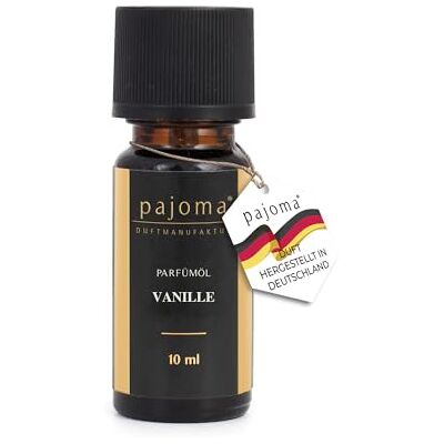 Pajoma Vonný olej 10 ml, vanilka – Golden Line nejjemnější parfémové oleje pro aromaterapii/vonnou lampu prémiová kvalita Pajoma Vonný olej 10 ml, vanilka – Golden Line nejjemnější parfémové oleje pro aromaterapii/vonnou lampu prémiová kvalita