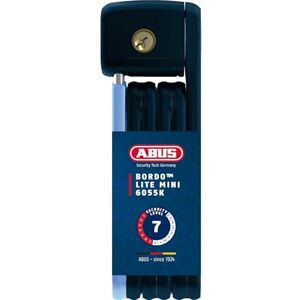 ABUS Skládací zámek Bordo Lite Mini 6055/60 – extra lehký zámek na kolo ze speciální oceli – bezpečnostní úroveň 7–60 cm – tmavě modrá – světle modrá ABUS Skládací zámek Bordo Lite Mini 6055/60 – extra lehký zámek na kolo ze speciální oceli – bezpečnostní úroveň 7–60 cm – tmavě modrá – světle modrá