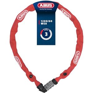 ABUS Řetězový zámek 1200/60, 60 cm, červená, 60 cm ABUS Řetězový zámek 1200/60, 60 cm, červená, 60 cm