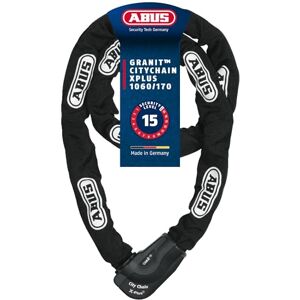 ABUS Řetězový zámek Granit CityChain X-Plus 1060, 170 cm, černá ABUS Řetězový zámek Granit CityChain X-Plus 1060, 170 cm, černá