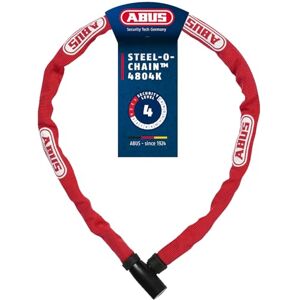ABUS Řetězový zámek Steel-O-Chain 4804K – zámek na kolo ze speciální oceli bezpečnostní úroveň 4 – 75 cm – červený ABUS Řetězový zámek Steel-O-Chain 4804K – zámek na kolo ze speciální oceli bezpečnostní úroveň 4 – 75 cm – červený