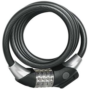 ABUS Spirálový kabelový zámek Raydo Pro 1450/185 + TexKF držák číselný zámek s osvětlenými LED číselnými válci bezpečnostní úroveň 4-185 cm, černý ABUS Spirálový kabelový zámek Raydo Pro 1450/185 + TexKF držák číselný zámek s osvětlenými LED číselnými válci bezpečnostní úroveň 4-185 cm, černý