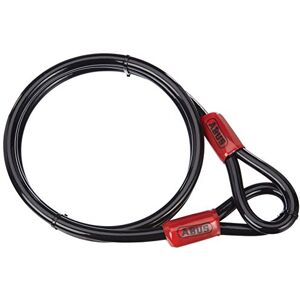 ABUS Smyčkový kabel Cobra 12 ocelové lanko opláštěné plastem pojistka pro příslušenství jízdních kol a motocyklů délka 1,8 metru, tloušťka 12 mm ABUS Smyčkový kabel Cobra 12 ocelové lanko opláštěné plastem pojistka pro příslušenství jízdních kol a motocyklů délka 1,8 metru, tloušťka 12 mm