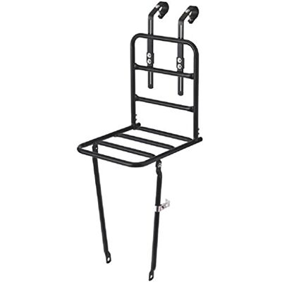 Basil Front Luggage Rack Carrier L — robustní Steel Front Luggage Rack — Bicycle Front Rack for Bags & Baskets — Sturdy Front Load — Front Wheel Rack — matná černá Basil Front Luggage Rack Carrier L — robustní Steel Front Luggage Rack — Bicycle Front Rack for Bags & Baskets — Sturdy Front Load — Front Wheel Rack — matná černá