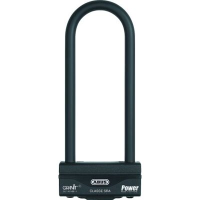 ABUS Zámek Granit Power 58/140HBIII – zámek na motocykl s válcem XPlus – bezpečnostní úroveň 18–260 mm, výška třmenu, černý ABUS Zámek Granit Power 58/140HBIII – zámek na motocykl s válcem XPlus – bezpečnostní úroveň 18–260 mm, výška třmenu, černý