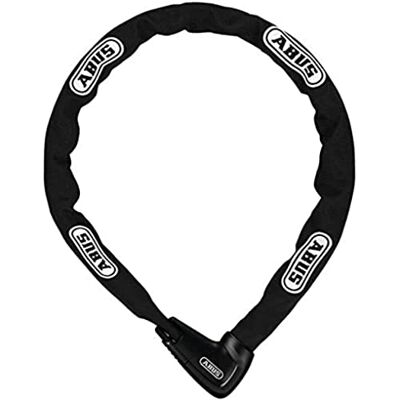 ABUS Řetězový zámek Steel-O-Chain 9809 – zámek na kolo z tvrzené oceli – bezpečnostní úroveň 12–85 cm – černý ABUS Řetězový zámek Steel-O-Chain 9809 – zámek na kolo z tvrzené oceli – bezpečnostní úroveň 12–85 cm – černý