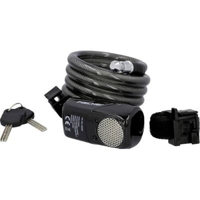 Fischer Alarm spirálový zámek, černý, jedna velikost, 85908 Fischer Alarm spirálový zámek, černý, jedna velikost, 85908