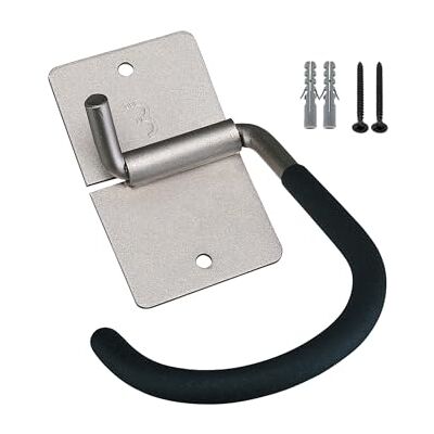 BBB Cycling Parkinghook Držák na kolo Držák na stěnu vč. montážního materiálu Háček na stěnu pro jízdní kola BTL-26, stříbrno-černý BBB Cycling Parkinghook Držák na kolo Držák na stěnu vč. montážního materiálu Háček na stěnu pro jízdní kola BTL-26, stříbrno-černý