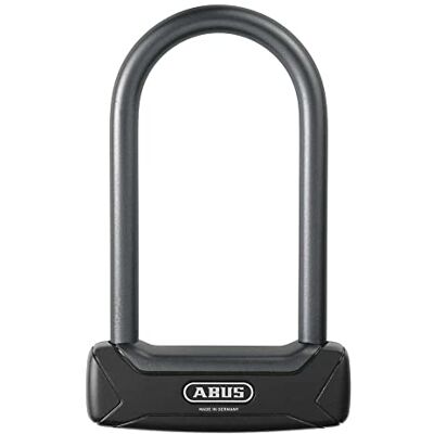 ABUS Třmenový zámek Granit Plus 640/135HB230 + držák TexKF – extra lehký zámek na kolo s kruhovým třmenem – bezpečnostní úroveň 12 – černý ABUS Třmenový zámek Granit Plus 640/135HB230 + držák TexKF – extra lehký zámek na kolo s kruhovým třmenem – bezpečnostní úroveň 12 – černý