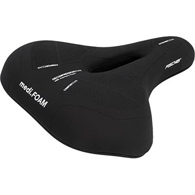 Fischer Sedlo na kolo Trekking Memory Foam R.e.Med, sedlo na kolo pro trekkingové kola, obzvlášť lehké, extrémně pohodlné Fischer Sedlo na kolo Trekking Memory Foam R.e.Med, sedlo na kolo pro trekkingové kola, obzvlášť lehké, extrémně pohodlné