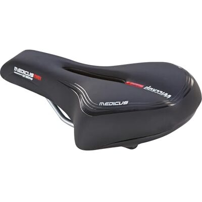 Prophete Trekkingové sedlo Wittkop s gelovou vložkou a elastomerovým tlumením, 5 zón pro vysoký komfort, ergonomické sedlo na kolo v černé barvě, ideální pro dlouhé cyklistické túry, odlehčující tlak a šetrné Prophete Trekkingové sedlo Wittkop s gelovou vložkou a elastomerovým tlumením, 5 zón pro vysoký komfort, ergonomické sedlo na kolo v černé barvě, ideální pro dlouhé cyklistické túry, odlehčující tlak a šetrné