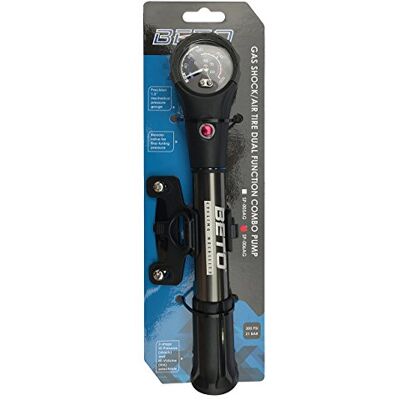 beto SP-006AG mini ruční pumpa pro pneumatiky Presta a Schrader a tlumiče nárazů CNC slitina, černá beto SP-006AG mini ruční pumpa pro pneumatiky Presta a Schrader a tlumiče nárazů CNC slitina, černá