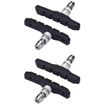 BBB Cycling VeeStop Bike brzdové čelisti, kompatibilní s brzdovými systémy, 2 páry (4 celkem), BBS-04, černá, standard BBB Cycling VeeStop Bike brzdové čelisti, kompatibilní s brzdovými systémy, 2 páry (4 celkem), BBS-04, černá, standard