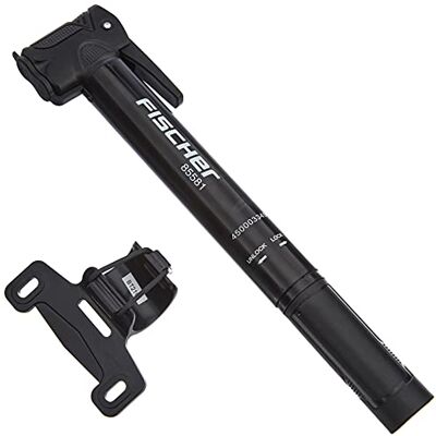 Fischer Mini pumpa na kolo T rukojeť vysoký výkon čerpadla s dvojitou hlavou rychlouzávěr vč. držáku rámu černá Fischer Mini pumpa na kolo T rukojeť vysoký výkon čerpadla s dvojitou hlavou rychlouzávěr vč. držáku rámu černá