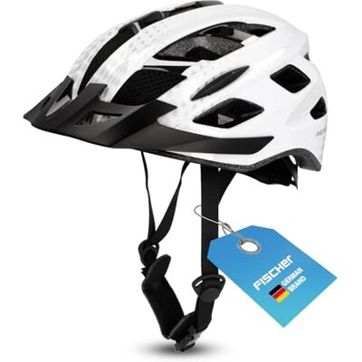 Fischer Cyklistická helma pro dospělé, LANO bílá, S/M 52-59 Fischer Cyklistická helma pro dospělé, LANO bílá, S/M 52-59