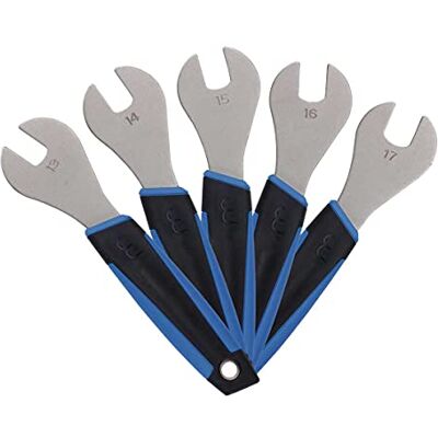 BBB Unisex Btl-25s Coneset sada kuželových klíčů pro jízdní kola (velikost 13/14/15/16/17), černá/modrá, M BBB Unisex Btl-25s Coneset sada kuželových klíčů pro jízdní kola (velikost 13/14/15/16/17), černá/modrá, M