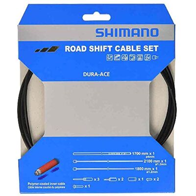 SHIMANO Sada spínacích kabelů ROAD BIKE Polymer černá černá SHIMANO Sada spínacích kabelů ROAD BIKE Polymer černá černá