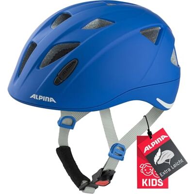 Alpina Ximo L.E. Lehká, bezpečná a nerozbitná cyklistická helma, s volitelným LED světlem, pro děti, modrá, 47-51 cm Alpina Ximo L.E. Lehká, bezpečná a nerozbitná cyklistická helma, s volitelným LED světlem, pro děti, modrá, 47-51 cm