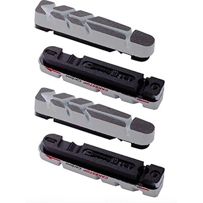 BBB Cycling CarbStop vysoce výkonné brzdové destičky kompatibilní s CrossStop / TechStop Shimano brzdové destičky SRAM a Campagnolo patrony 2 páry (4 celkem) BBS-29, šedé BBB Cycling CarbStop vysoce výkonné brzdové destičky kompatibilní s CrossStop / TechStop Shimano brzdové destičky SRAM a Campagnolo patrony 2 páry (4 celkem) BBS-29, šedé