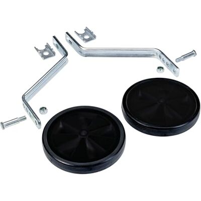 Prophete Univerzální opěrná kola pro jízdní kola 16-20", TÜV GS, černá/stříbrná, 126 délka: 345 mm šířka: 145 mm výška: 20 mm Prophete Univerzální opěrná kola pro jízdní kola 16-20", TÜV GS, černá/stříbrná, 126 délka: 345 mm šířka: 145 mm výška: 20 mm