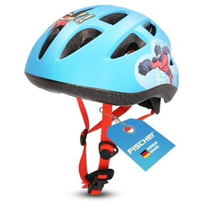 Fischer Dětská helma, cyklistická helma, přilba pro mládež Comic, S/M, 55-59 cm, modrá, vysoce pevná EPS skořepina, certifikováno TÜV Fischer Dětská helma, cyklistická helma, přilba pro mládež Comic, S/M, 55-59 cm, modrá, vysoce pevná EPS skořepina, certifikováno TÜV